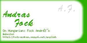 andras fock business card